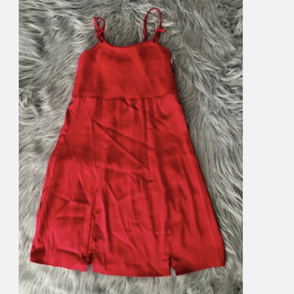 For Love & Lemons Victorias Secret Nwt Red Fiona Faux Fur Slip Dress XS